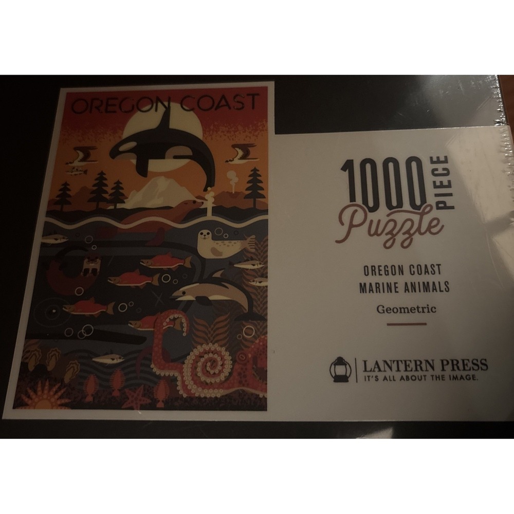 Lantern Press - 1000 Piece Jigsaw Puzzle - Oregon Coast Marine‎ Animals - New